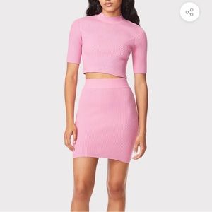 Herve Leger pink set